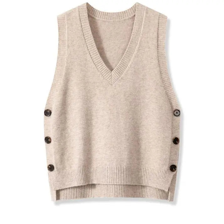 Bailey Side Button Knit Vest