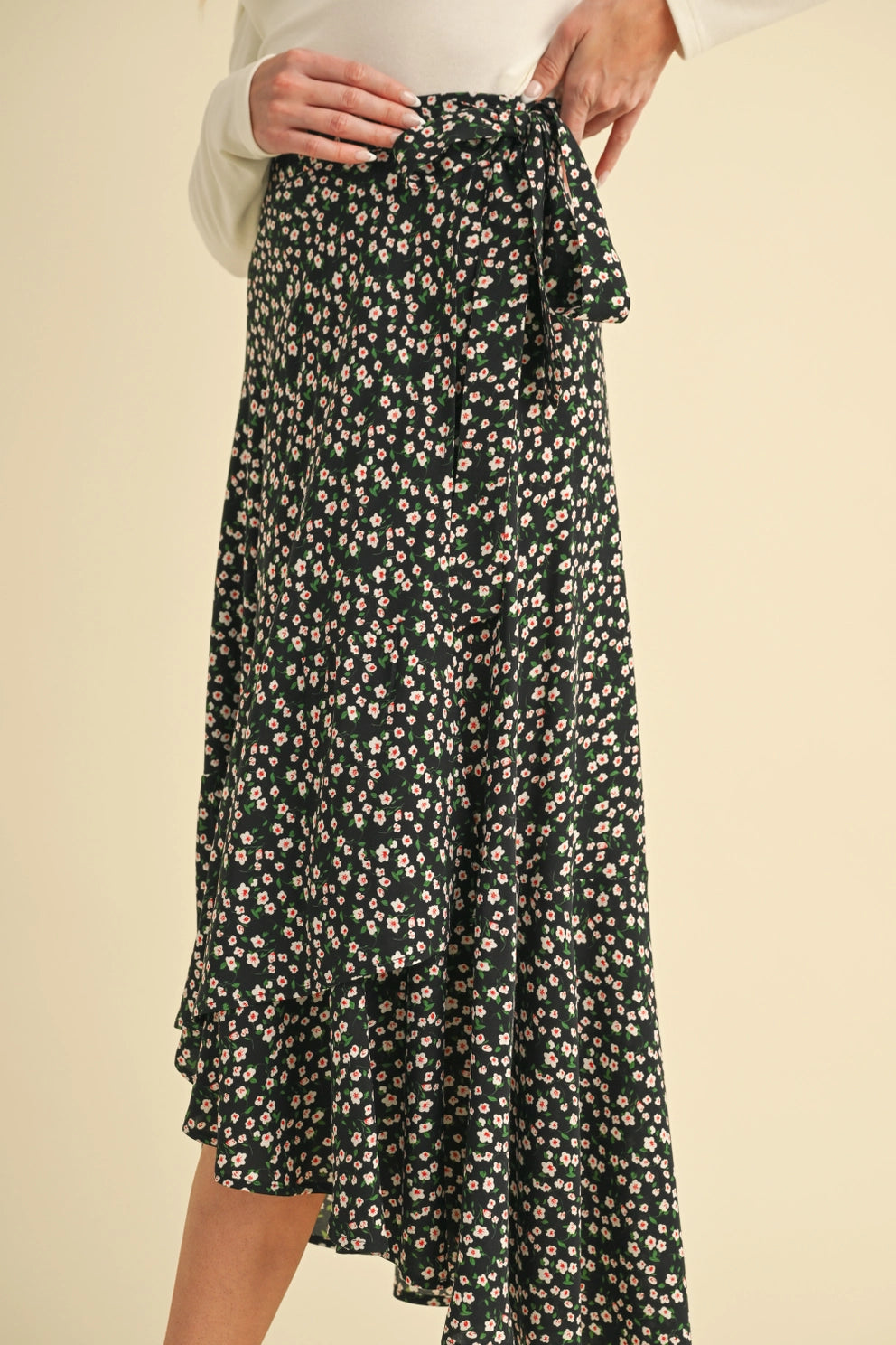 Banelli Floral Wrap Skirt