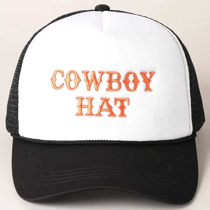 Cowboy Hat Trucker Hat