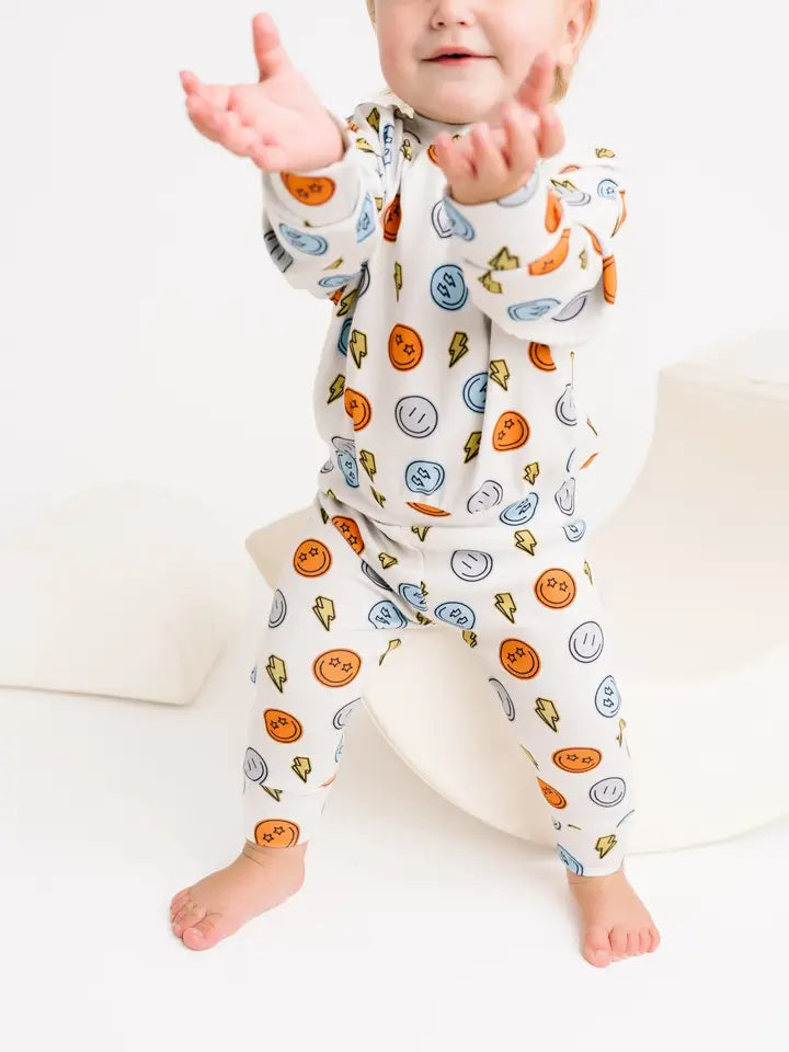 Electric Smiley Crewneck Set