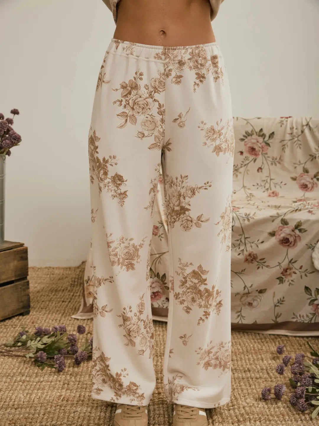 Floral Wide Leg Lounge Pants