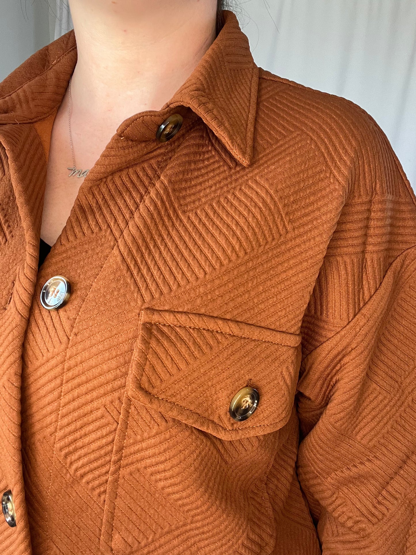 Anna Kate Collared Long Shacket