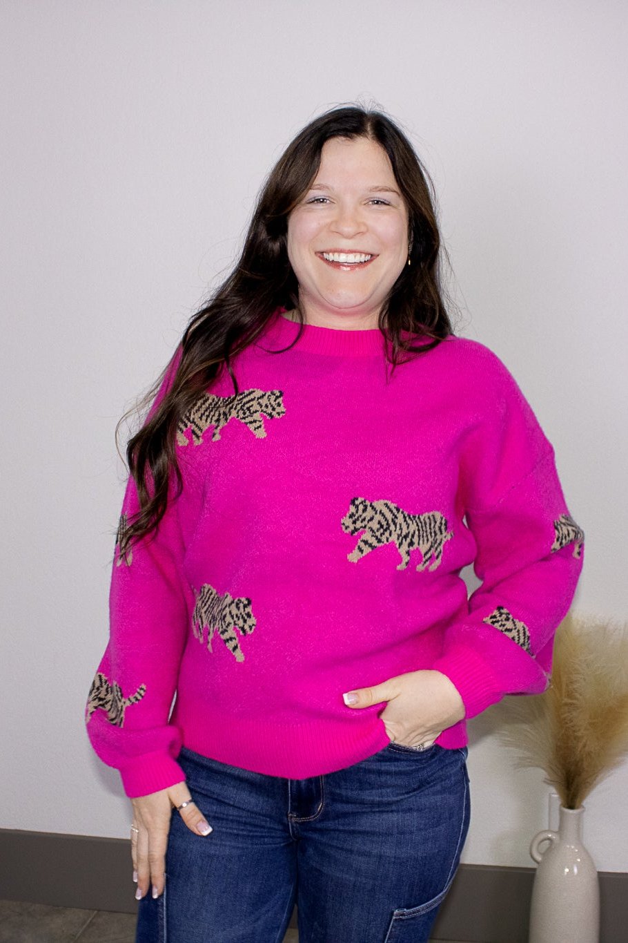 Rose Leopard Sweater