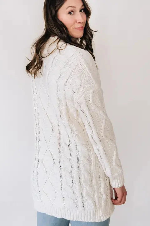 Iva Cable Knit Cardigan