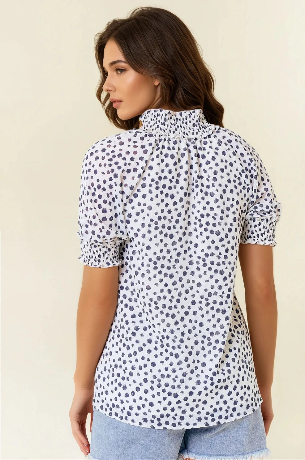Jackie Dot Blouse