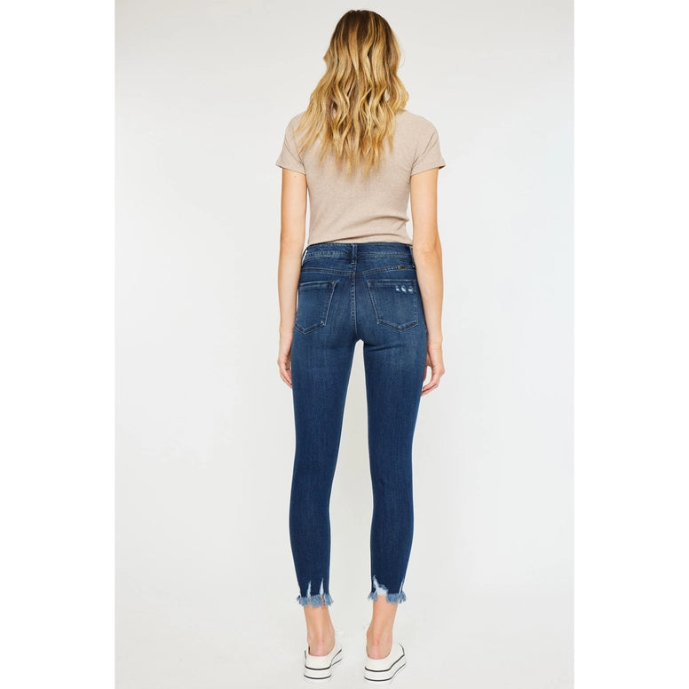 Kancan High Rise Dark Wash Skinny Jeans