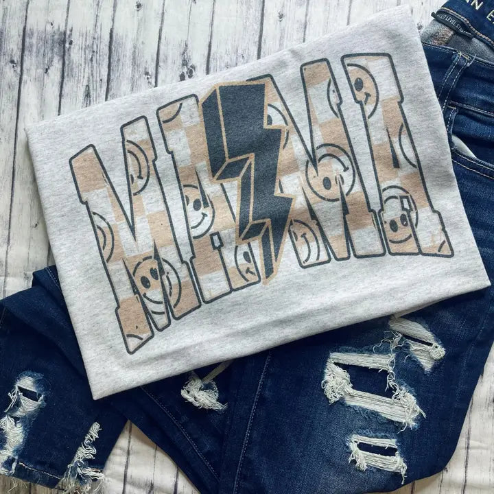 Mama Smiley Bolt T-Shirt