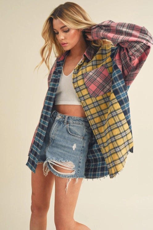 Neela Multi Plaid Flannel