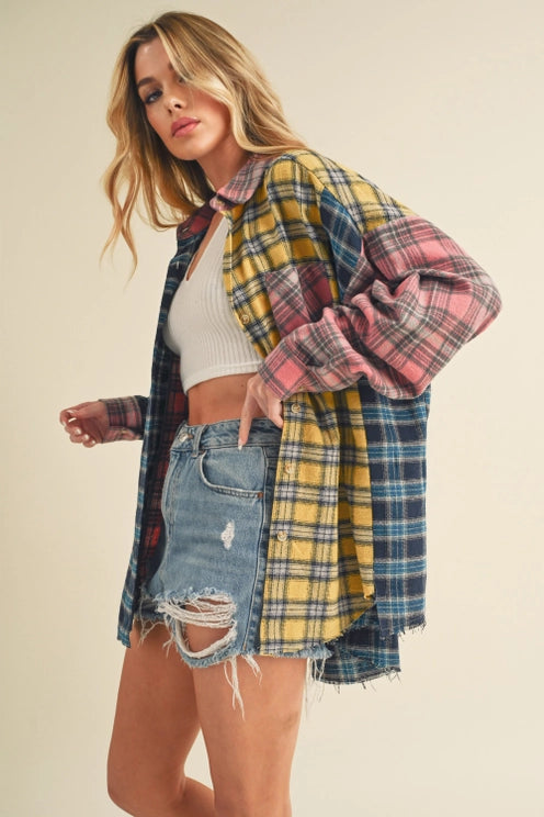 Neela Multi Plaid Flannel