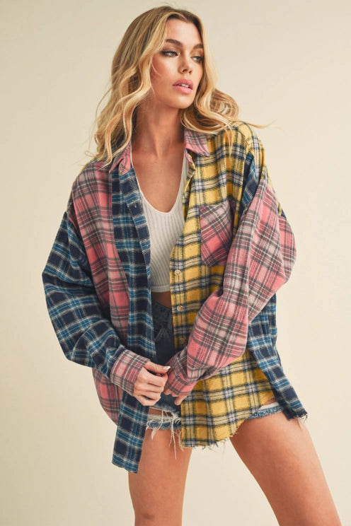 Neela Multi Plaid Flannel