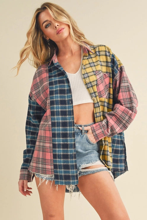 Neela Multi Plaid Flannel