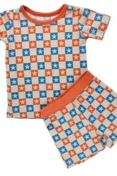 Patriotic Bamboo Shorts Set