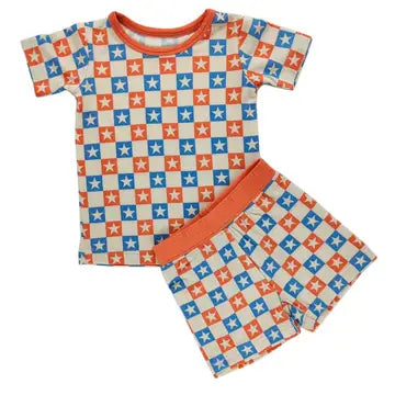Patriotic Bamboo Shorts Set