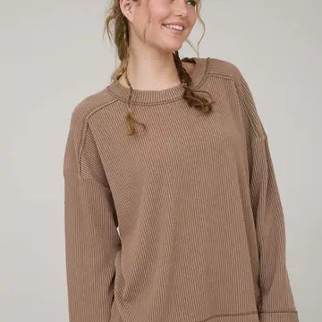 The Cali Ribbed Long Sleeve