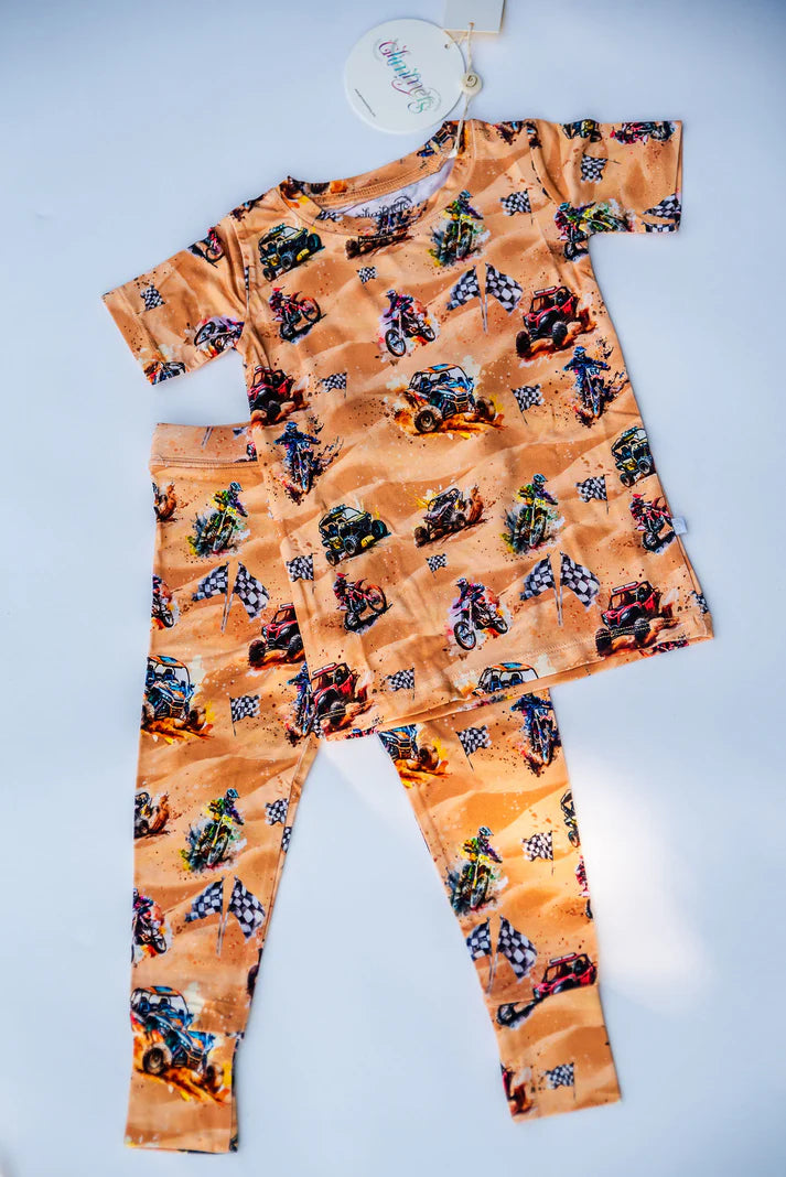 Wheels & Thrills Short Sleeve PJs Set