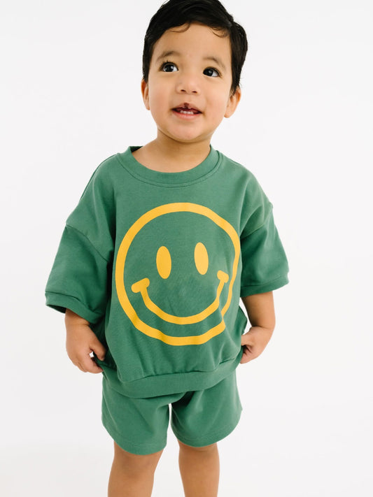 Pine Short Sleeve Smiley Set