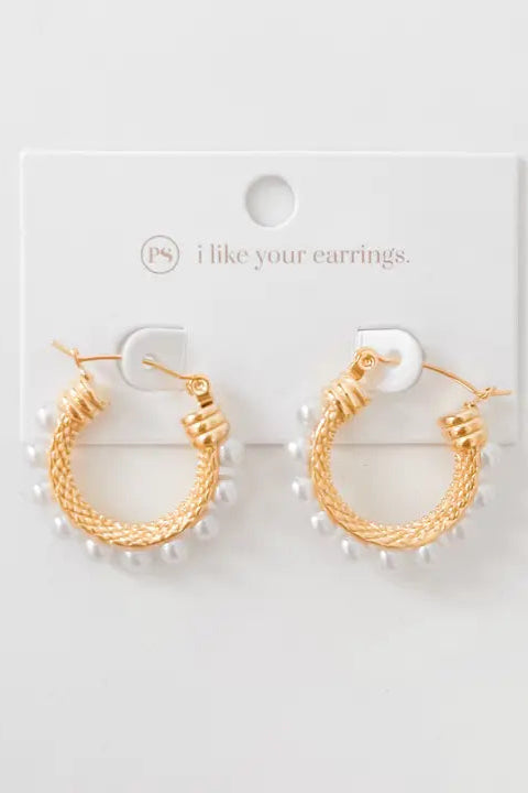 Angel of the Sea Hoop Earrings Waterproof