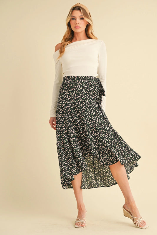 Banelli Floral Wrap Skirt