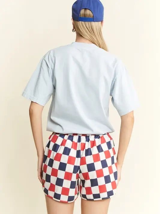 Checkered USA Shorts