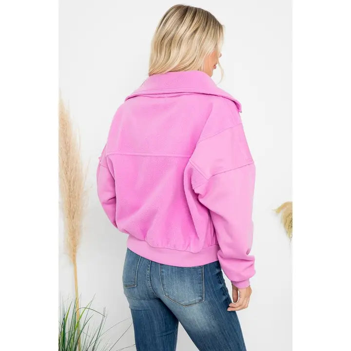 Cozy Fleece Zip with Cargo Pockets