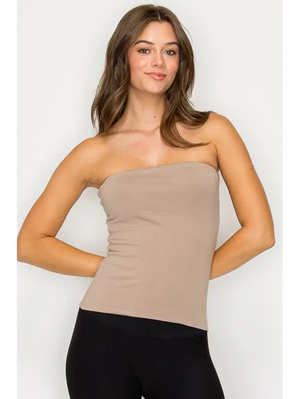 Double Layer Long Tube Top