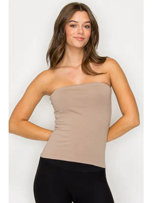 Double Layer Long Tube Top