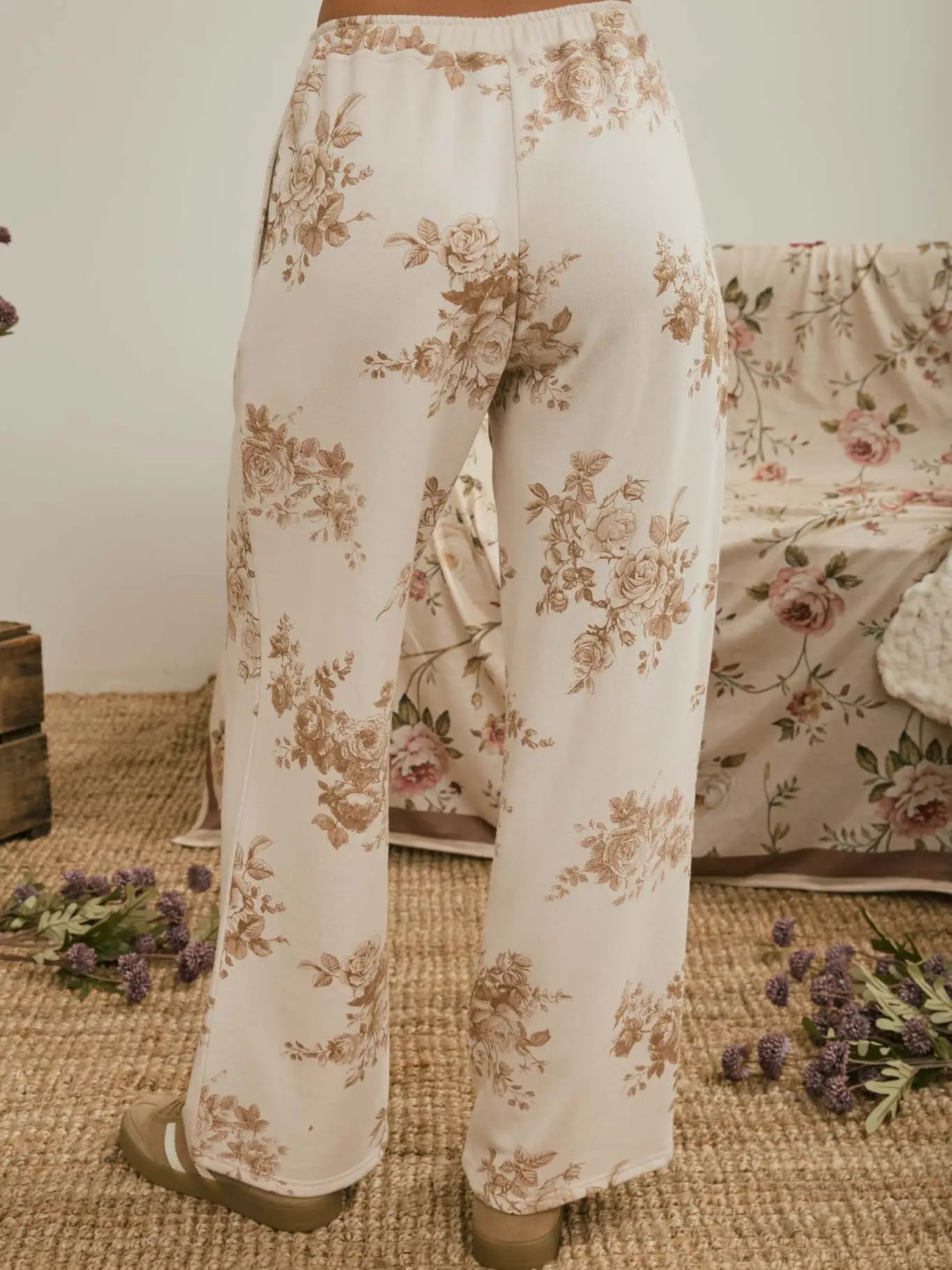 Floral Wide Leg Lounge Pants