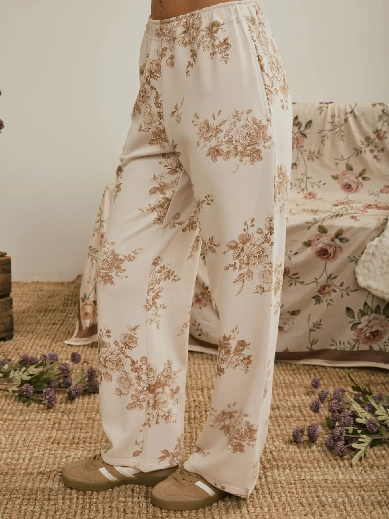 Floral Wide Leg Lounge Pants
