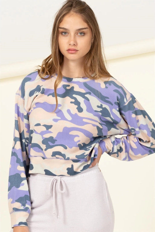 Huntly Camo Top