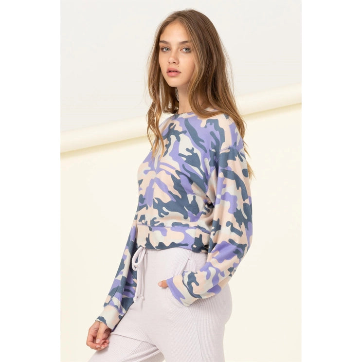 Huntly Camo Top