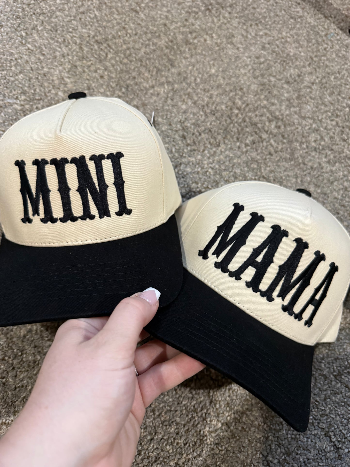 Mama & Mini Trucker Hats - Black