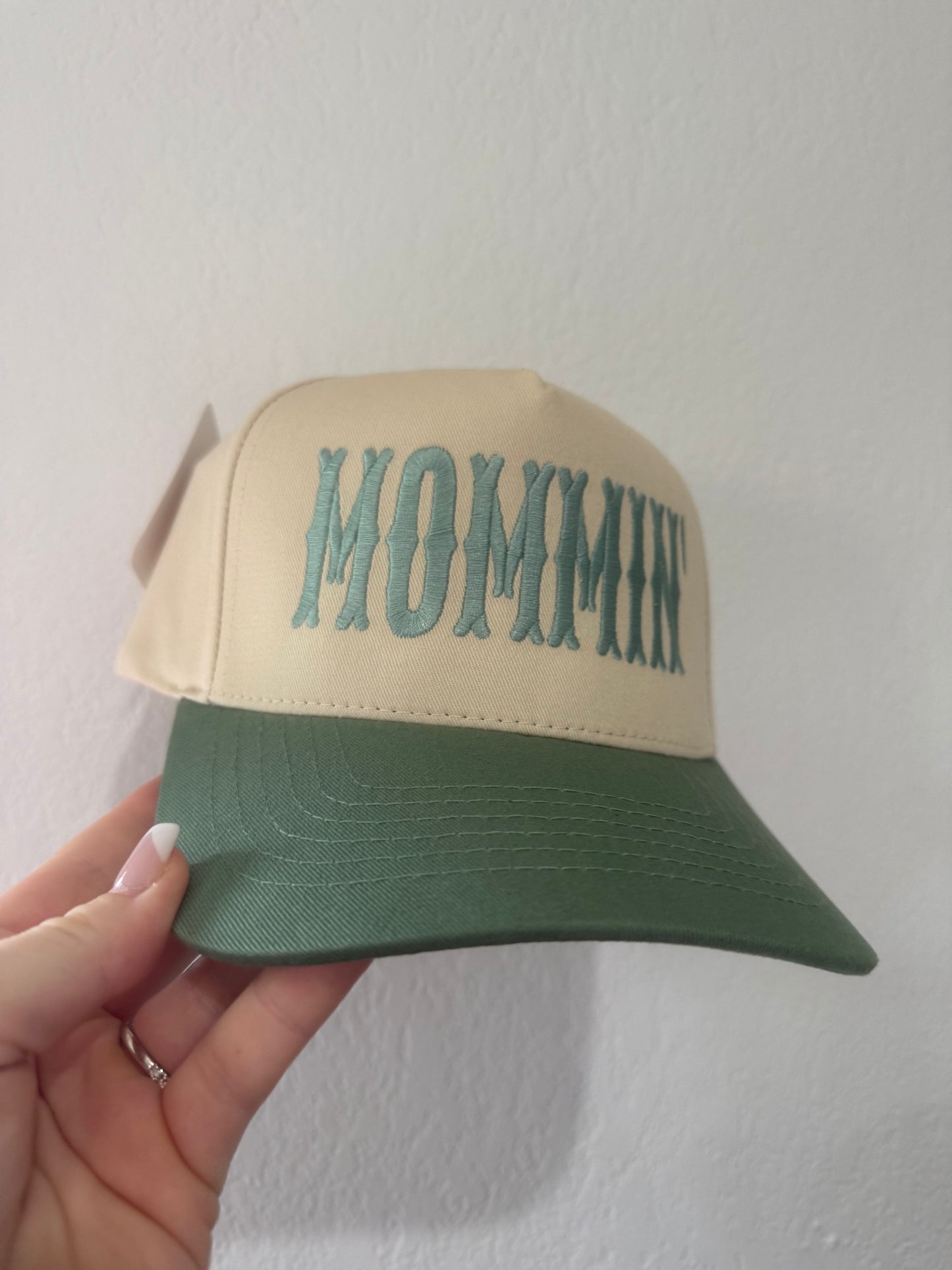 Mommin’ Trucker Hat - Sage