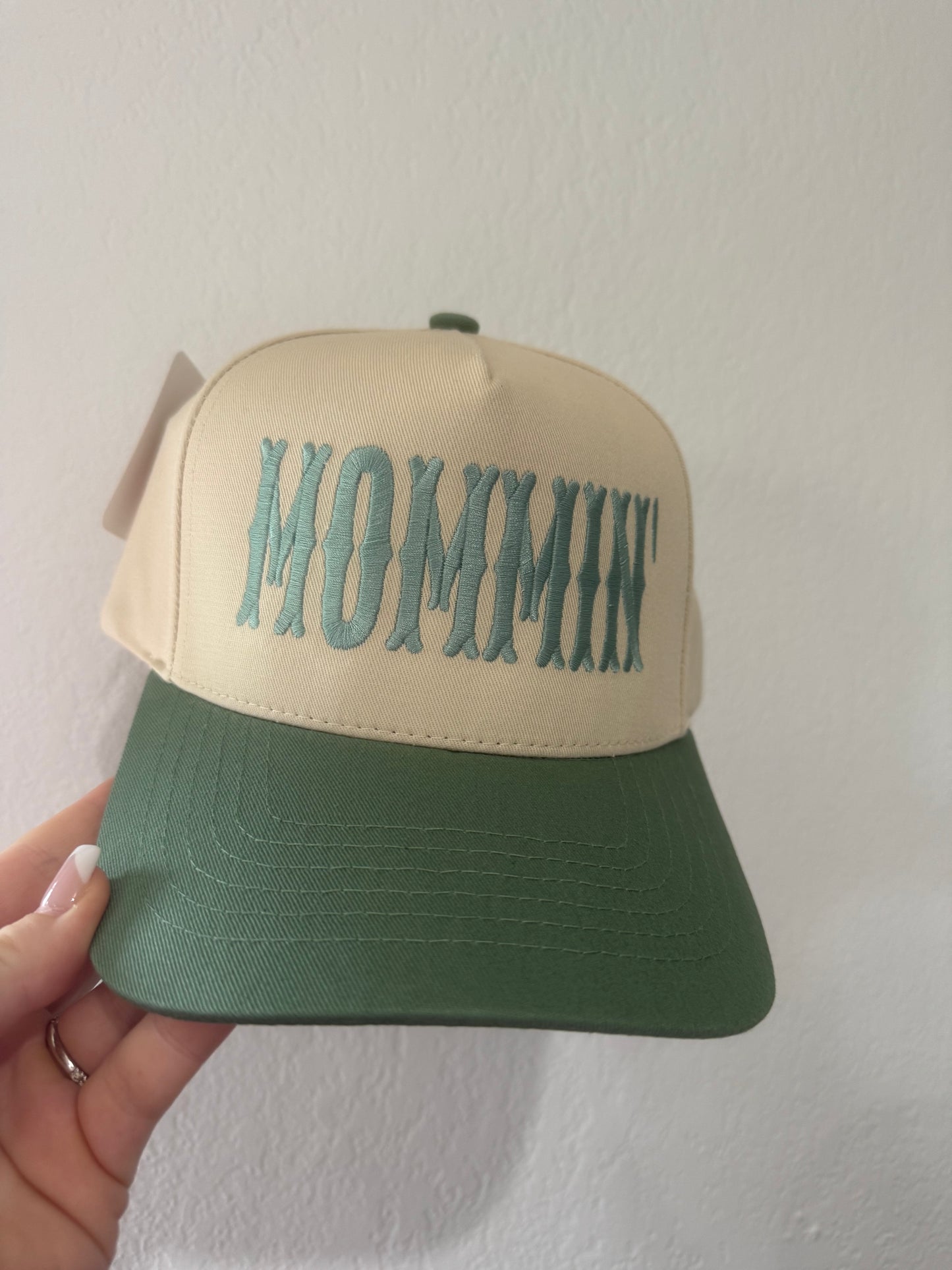 Mommin’ Trucker Hat - Sage