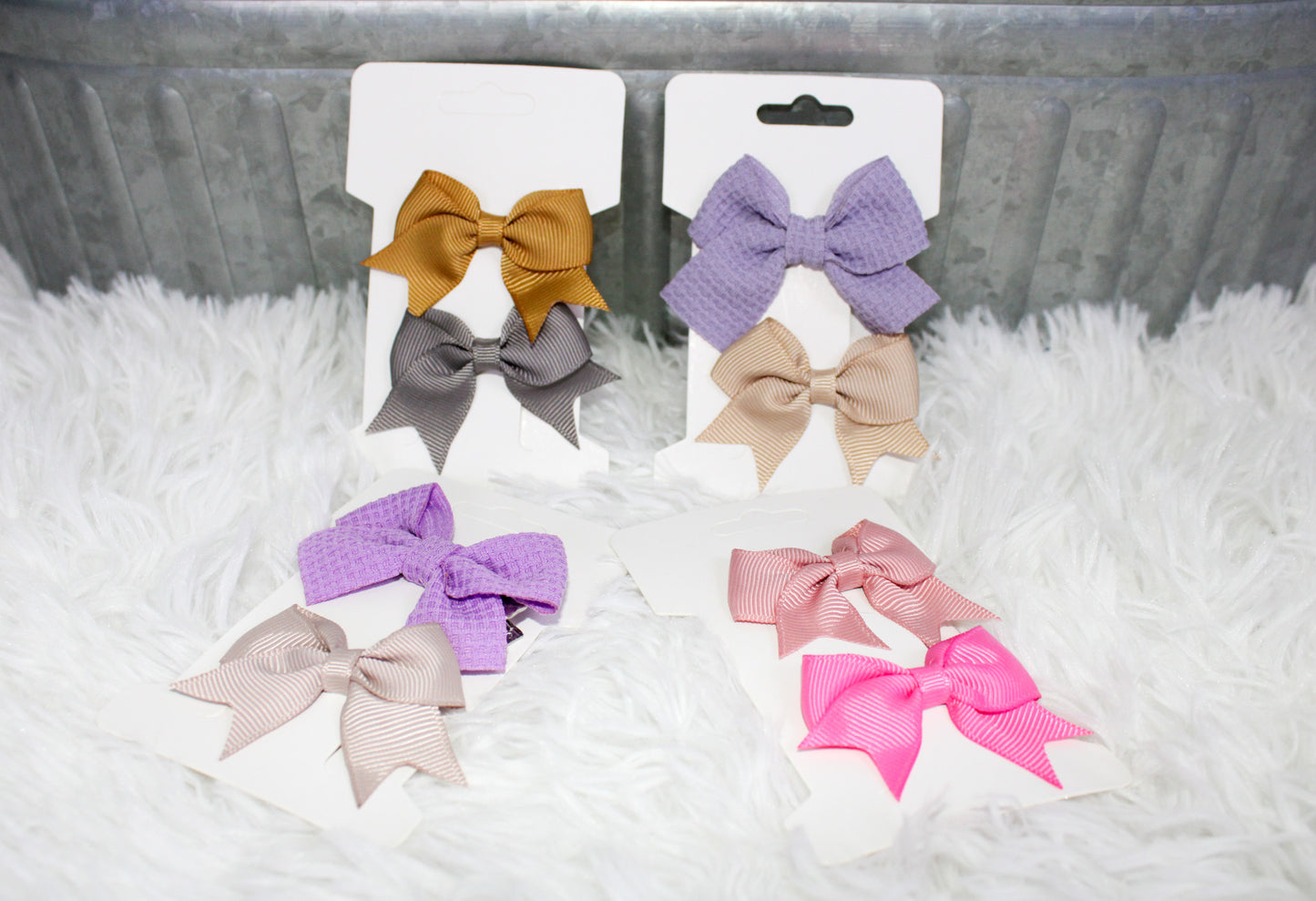 2pc Clip In Bow Set