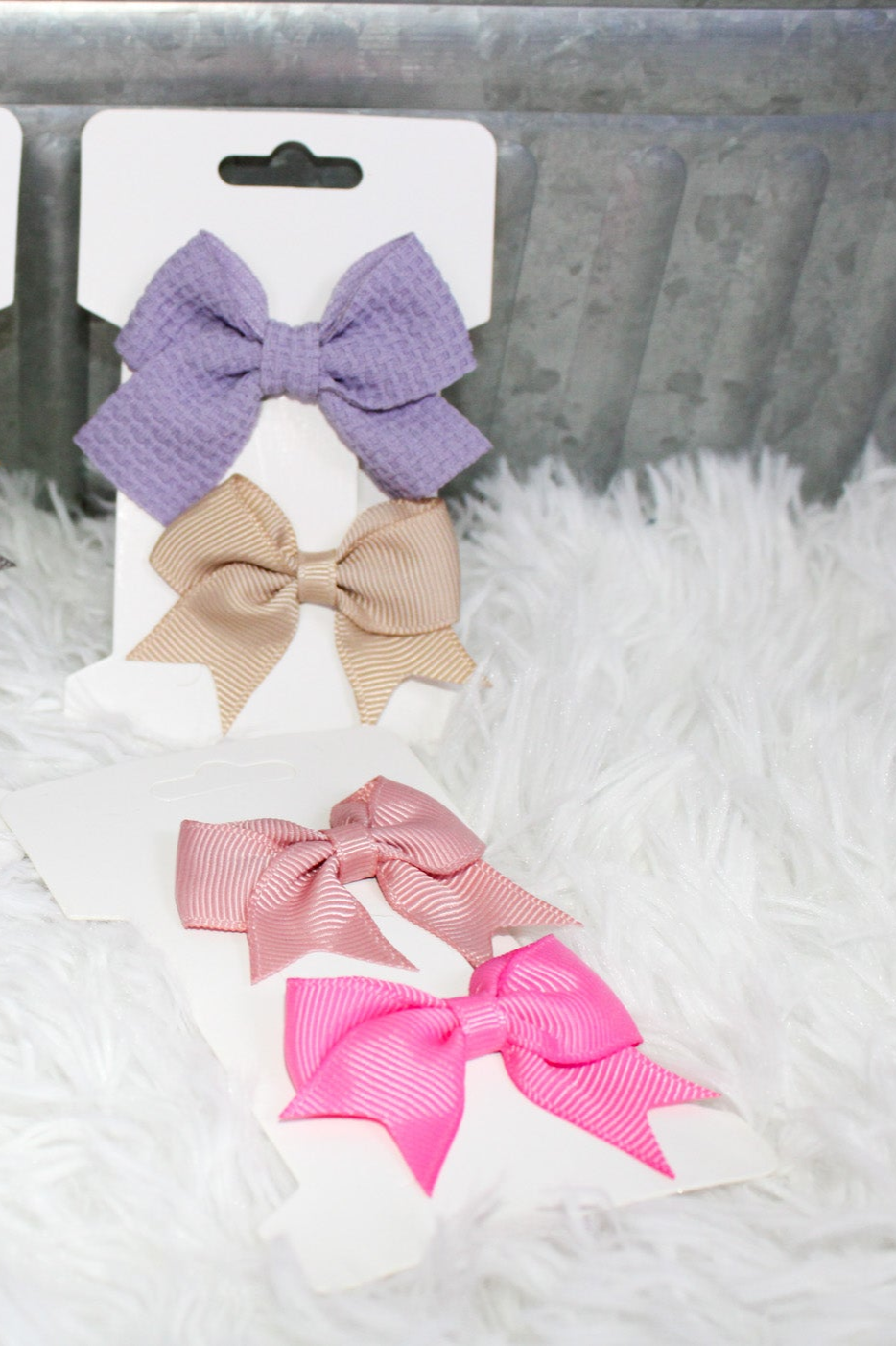 2pc Clip In Bow Set
