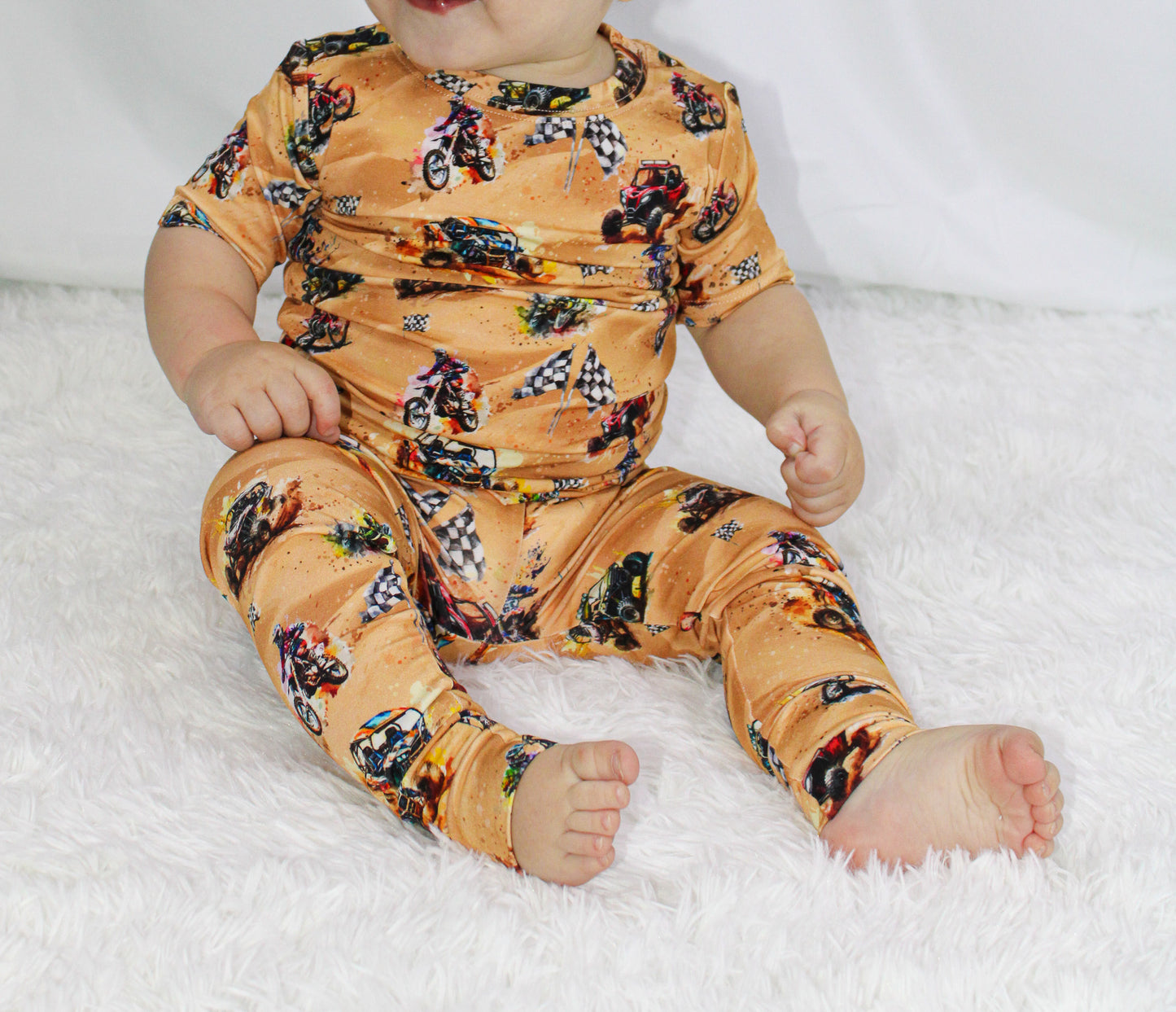 Wheels & Thrills Short Sleeve PJs Set