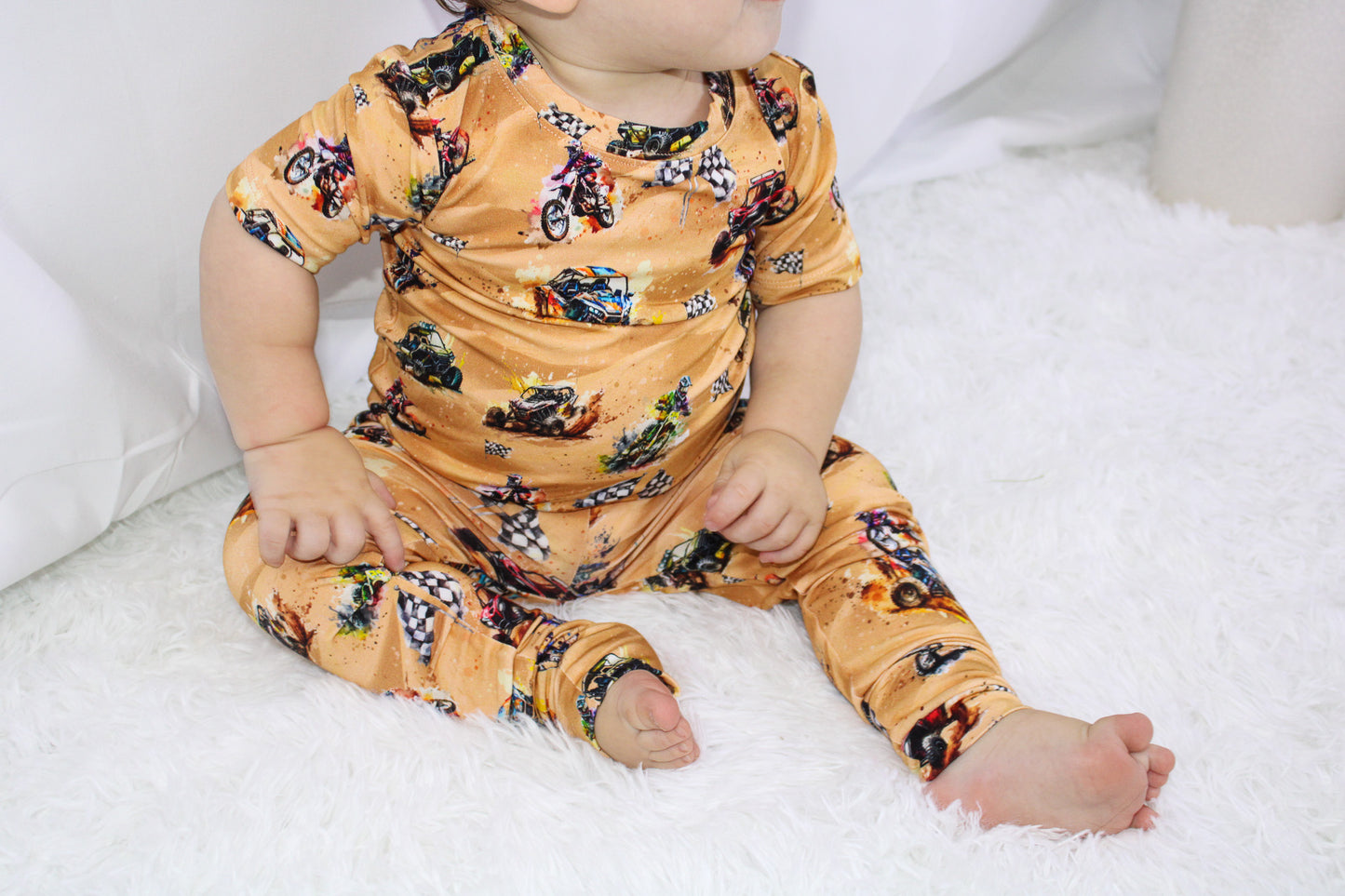Wheels & Thrills Short Sleeve PJs Set