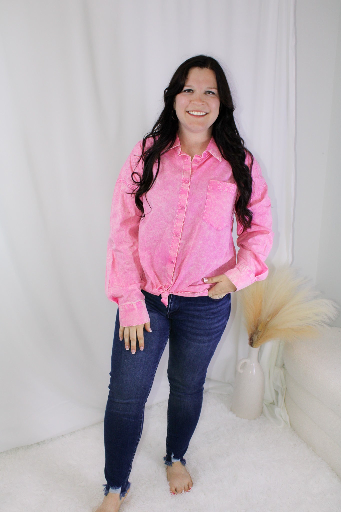 Washed Poplin Woven Shirt