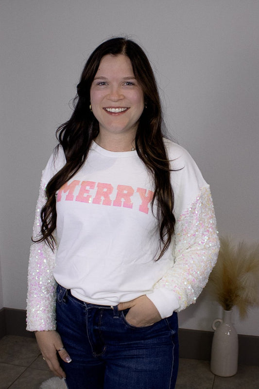 Merry Sequin Sweater