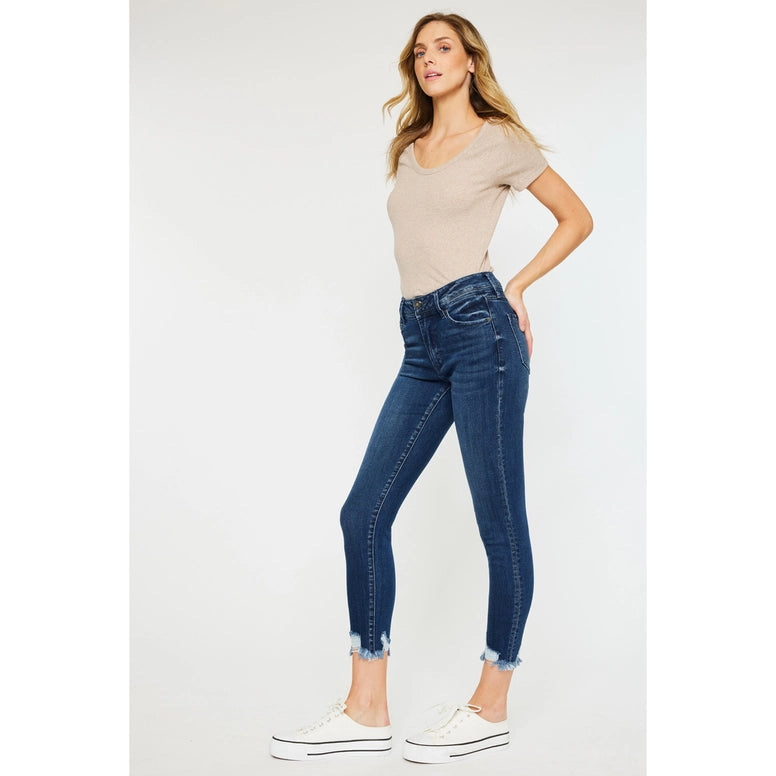 Kancan High Rise Dark Wash Skinny Jeans