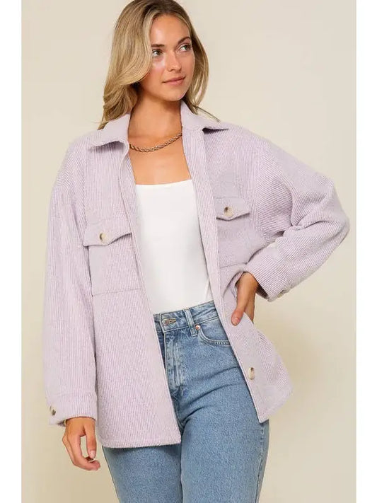 Lainey Lue Waffle Shacket