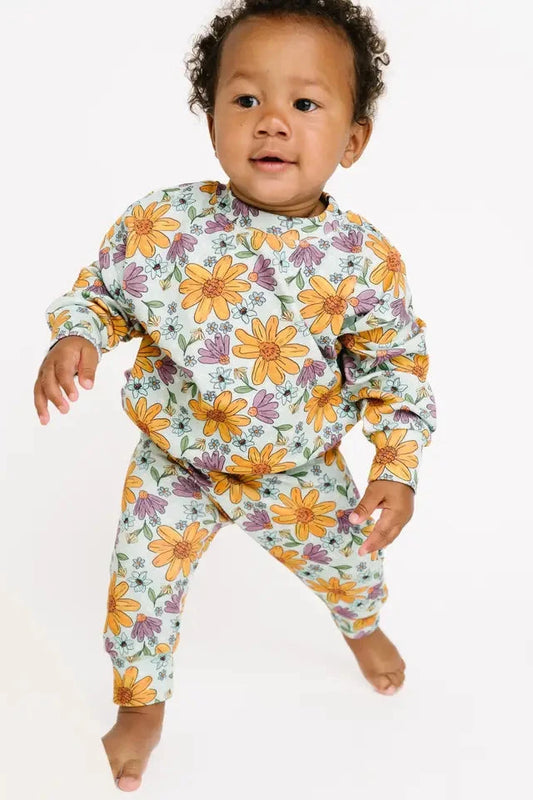 Laura Mae Floral Crewneck Set