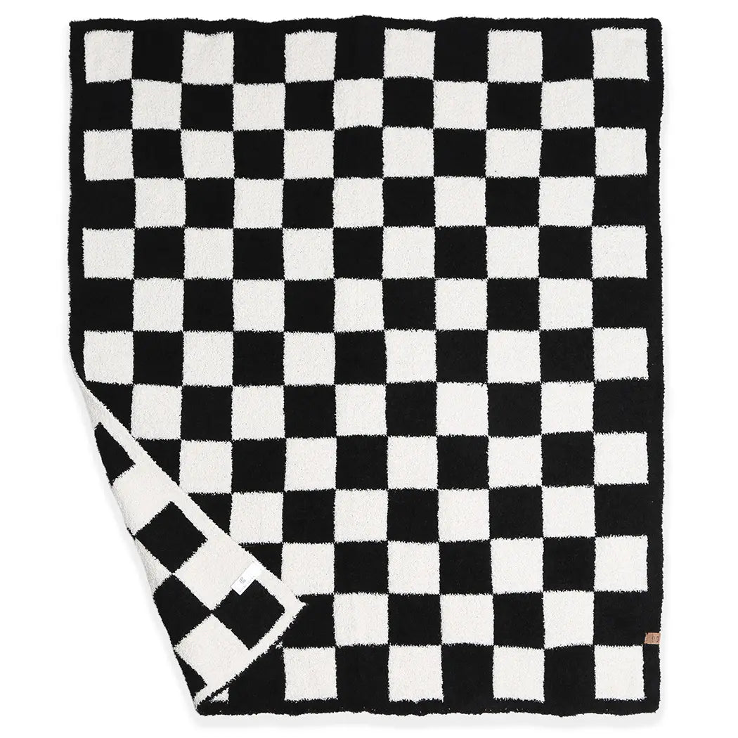 Lincoln Checkered Fuzzy Blanket