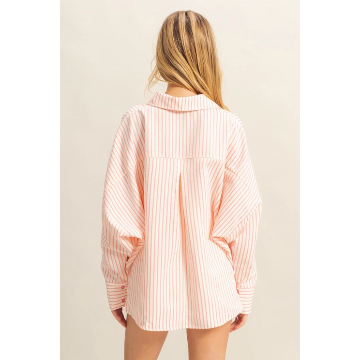 Maya Textured Stripe Shirt