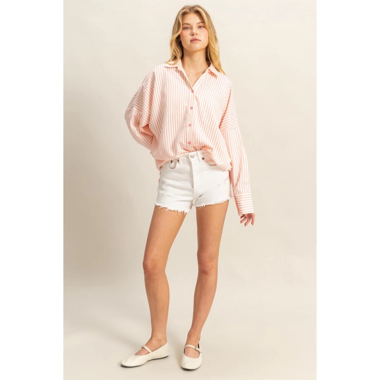 Maya Textured Stripe Shirt
