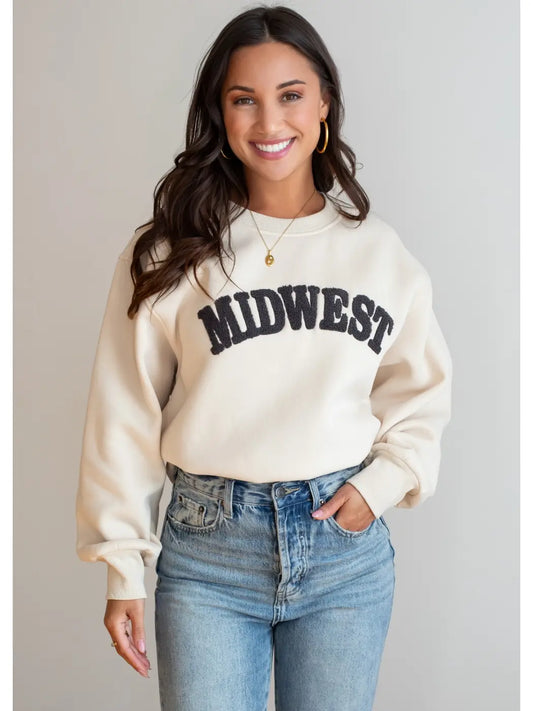 Midwest Crewneck Sweatshirt - Tan