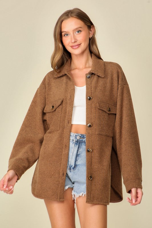 Lainey Lue Waffle Shacket