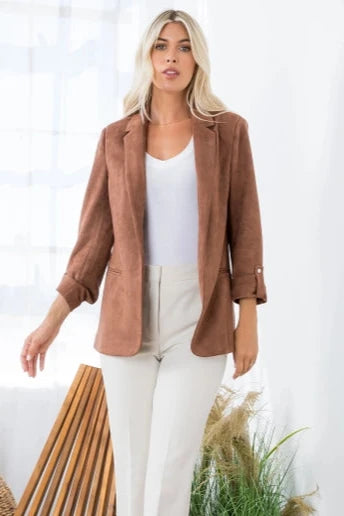 Ashley Marie Open Front Blazer