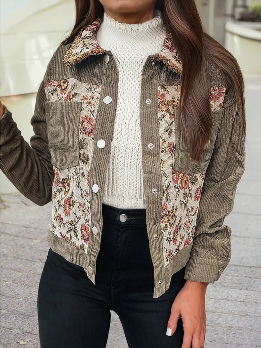 Ruby Retro Floral Patchwork Jacket