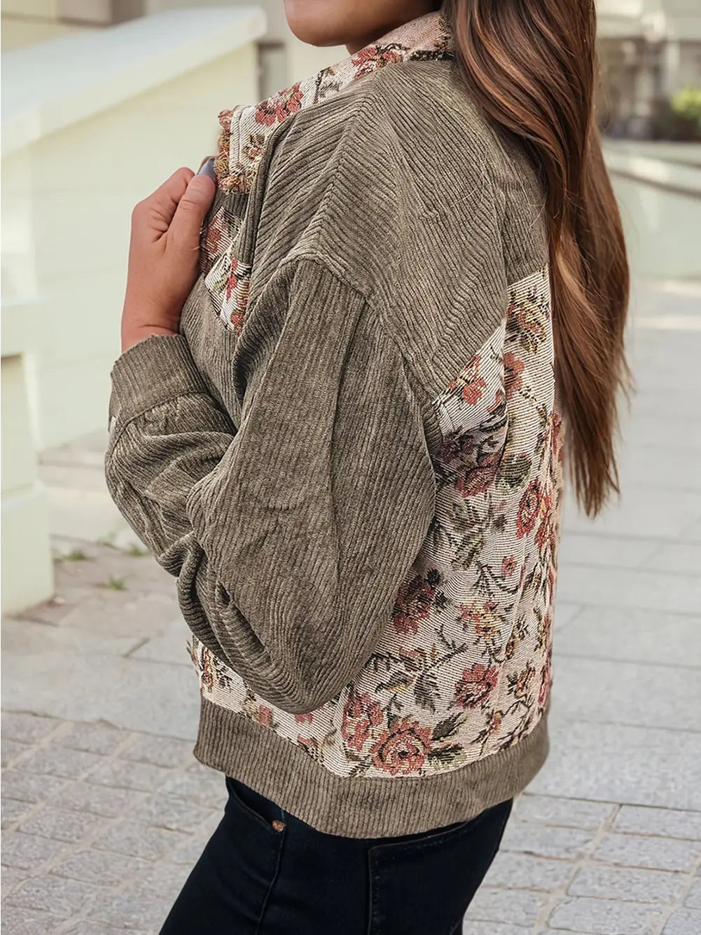 Ruby Retro Floral Patchwork Jacket